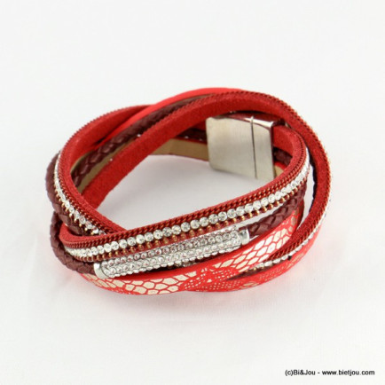 bracelet 0216541 rouge bordeaux