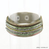 bracelet réglable cuir véritable 0217520 vert