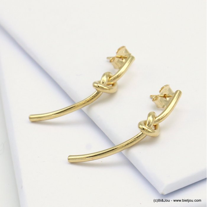 boucles d'oreilles tige métal noeud d'amour 0319127 boucles d'oreilles tige métal noeud d'amour 0319127