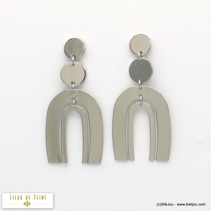 boucles d'oreilles géométrique XXL oversize métal 0319565 boucles d'oreilles géométrique XXL oversize métal 0319565