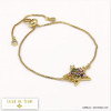 bracelet étoile métal strass coloré 0219519