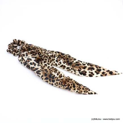 chouchou foulard cheveux tissu léopard 0619594