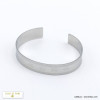 bracelet jonc ouvert minimaliste étoile du nord acier inoxydable femme 0220504