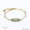 bracelet talisman coeur "I LOVE YOU" acier inoxydable femme 0221059