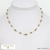 collier minimaliste cristal acier inoxydable femme 0121517