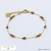 bracelet minimaliste cristal acier inoxydable femme 0221511