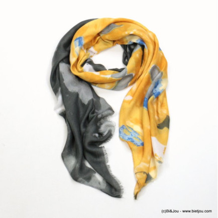 foulard imprimé bi-ton polyester femme 0721510