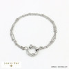 bracelet multi-chaînes billes acier inoxydable femme 0221569