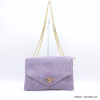 sac à bandoulière chaîne CUIR façon serpent fermoir abeille femme 0920521 lilas