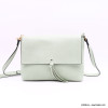 Sac messager Flora&Co simili-cuir souple grainé poche arrière zippée femme 0923012 vert aqua