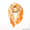 Foulard scintillant motif renaissance femme 0723004 orange