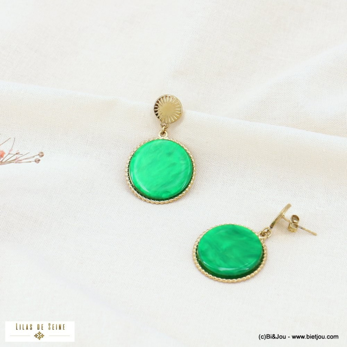 Boucles D'oreilles Pendantes Fashion Steel Acier Silver Serpent | L