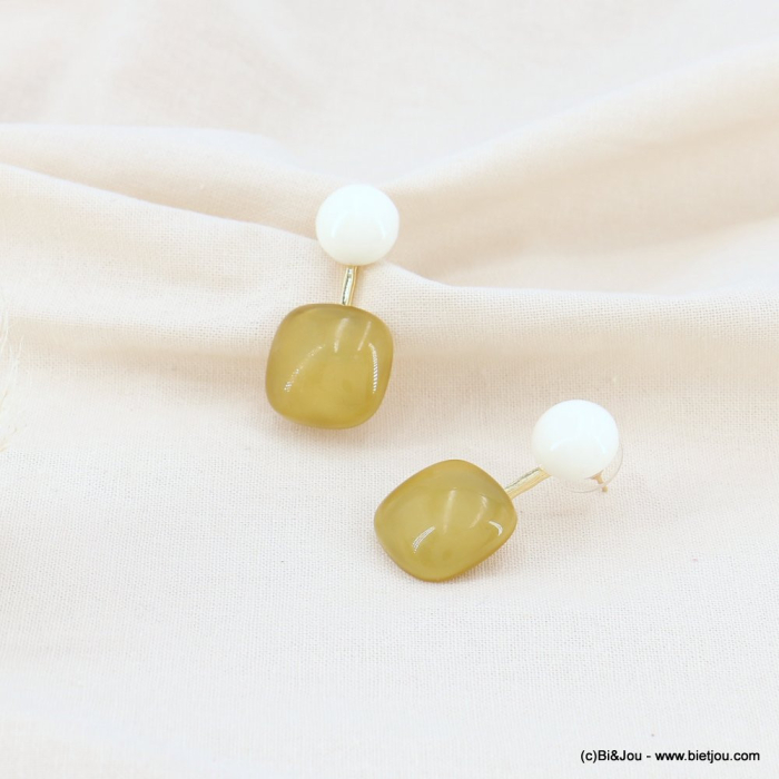 Boucles D’Oreilles Cassette Rétro – Acrylique Néon, Style Années 80-90 – Pour Fête, Festival, Déguisement – Femme