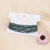 Bracelets élastiques perles cristal pour femme 0223154 marron foncé