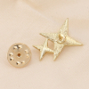 Lot x2 pin's étoiles polaires métal et cristaux pour femme 0623512 doré