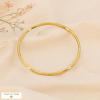 Bracelet jonc fin lisse en acier inoxydable 0223616 doré