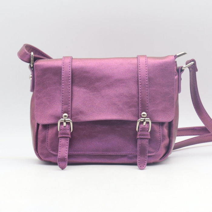 Gibecière simili-cuir irisé Flora&Co 0924005 violet