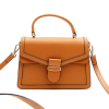 Sac à main Flora&Co vintage simili-cuir rigide texturé 0924013 cognac