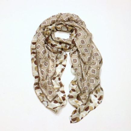Etole motif vintage pois brillants femme 0724001 naturel/beige