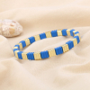 Bracelet élastique métal peint coloré 0224002 bleu