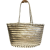 Cabas simil-cuir tressé femme 0924036 doré