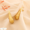 Boucles d'oreilles torsadées en acier inoxydable 0324199 doré