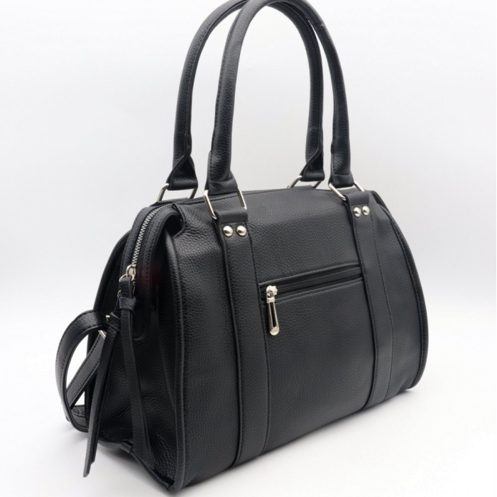Sac bowling simili-cuir grainé Flora&Co 0924511 noir
