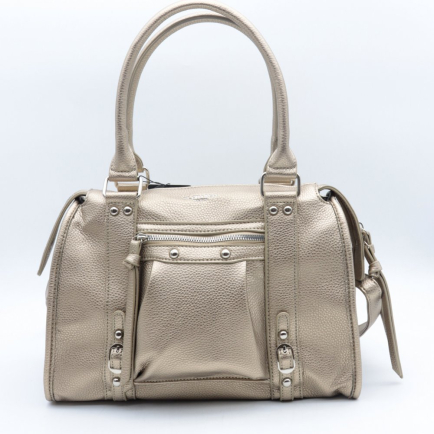 Sac bowling simili-cuir grainé Flora&Co 0924511 doré