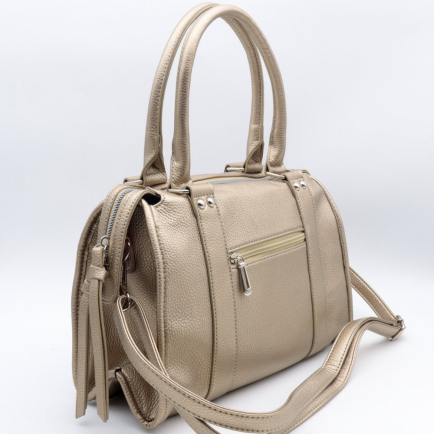 Sac bowling simili-cuir grainé Flora&Co 0924511 doré