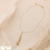 Collier acier inoxydable pendentif cœurs 0125034 doré