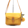 Sac à bandoulière SANS POMPON façon cartable Flora&Co simili-cuir souple femme 0922048 jaune