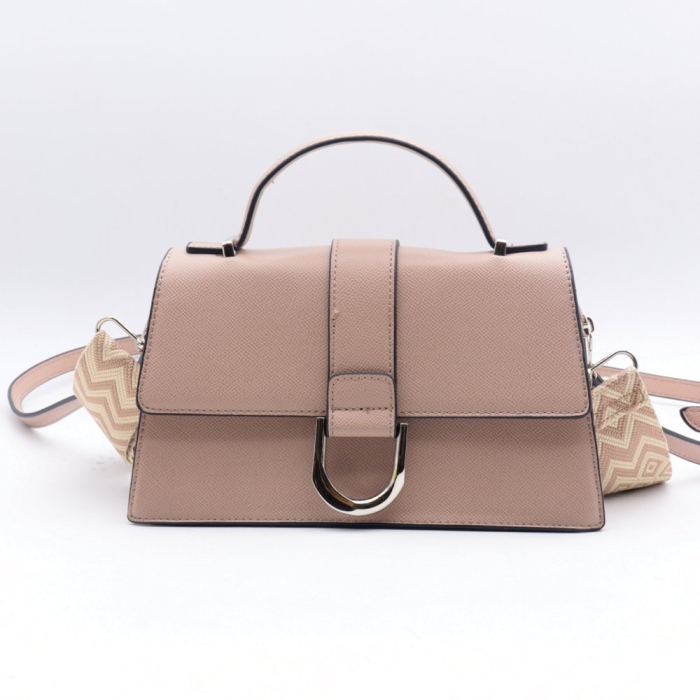 Sac simili-cuir Flora&Co rigide grainé double bandoulières femme 0923029 taupe