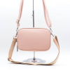 Sac multi compartiments bandoulières imitation cuir grainé 0923506 rose