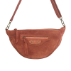 Sac Banane en Cuir Véritable Façon Daim 0925006 orange foncé