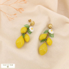 Boucles d’Oreille Acier Breloques Citron Marguerite 0325043 jaune