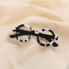 Broche lunettes résine épingle métal 0525018 noir/blanc