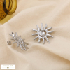 Boucles d’Oreilles Soleil Acier Inoxydable 0325090 argenté