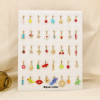 Ensemble charms breloques 40pcs acier inoxydable 0625108 multi
