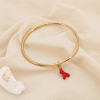Bracelet Jonc acier inoxydable émail marin corail 0225229 doré