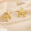 Boucles d’oreilles acier inoxydable étoile de mer 0325163 doré