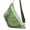 Sac Banane Imprimé Bandana Cachemire Synthétique 0925011 bandana olive