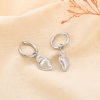 Boucles d'oreilles acier mini-créole coeur sacré 0325172 argenté