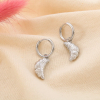 Boucles d'oreilles croissant mini-créole acier inox 0325176 argenté