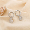 Boucles d'oreilles escargot de mer créole acier 0325179 argenté