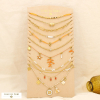 Ensemble 10 colliers acier marin nuance orange 0125176 orange