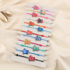 Set 12 bracelets coulissant élastique tortue émail 0225208 multi2