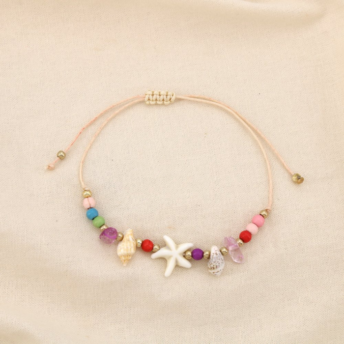 Ensemble 12 bracelets coulissant marin pierre 0225249 multi