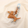 Bijou de sac ou porte-clés chien synthétique cordon 0825034 marron