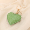 Bijou de sac porte-clés cœur effet cuir croco 0825020 vert