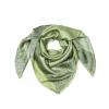 Carré satin vert imprimé graphique polyester 0725518 vert